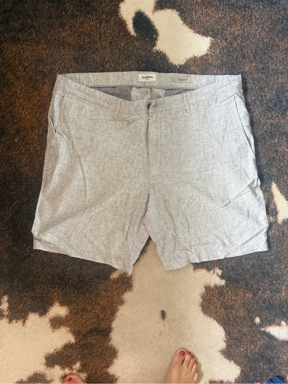 Goodfellow & Co Light Gray Men’s Flat Front Shorts NWOT